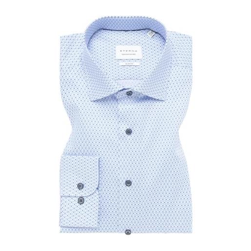 ETERNA uomo twill shirt slim fit 1/1 light blue 38_h_1/1