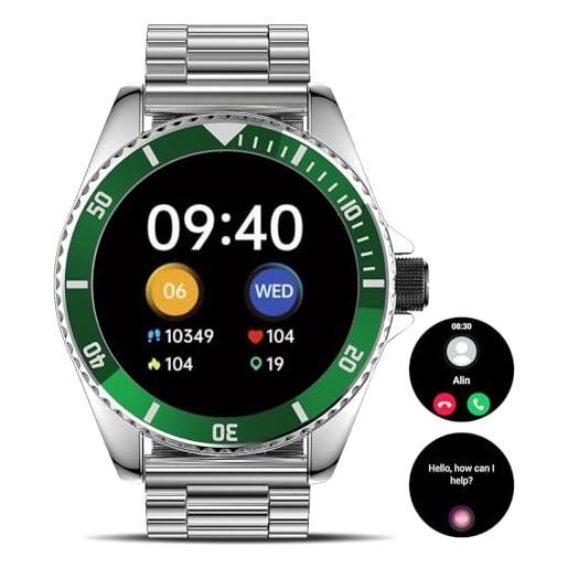 YYKY smartwatch uomo donna1.32[nuovi orologi con casse intercambiabili]smartwatch con funzione telefono, fitness tracker per heart rate/sleep monitor/pedometro/calories activity tracker