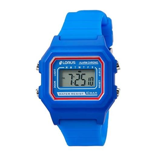 Lorus orologio digitale bambino con cinturino in silicone blue r2319nx9