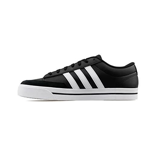 Adidas retrovulc, scarpe da ginnastica uomo, core black/ftwr white/core black, 44 eu