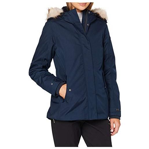 CMP - giacca da donna con cappuccio removibile, black blue, 46