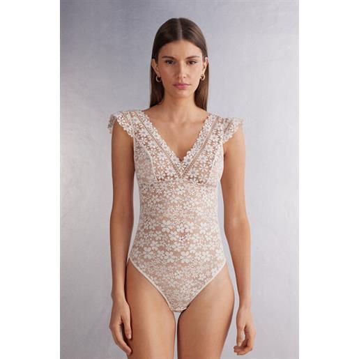 Intimissimi body in pizzo romance yourself bianco