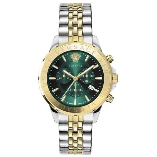 Versace vev602023 chrono signature heren horloge 44 mm