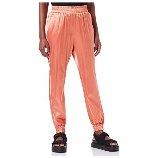Love Moschino jogger in raso elasticizzato pantaloni casual, colore: rosa, s donna