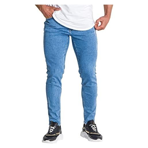 Gianni Kavanagh jeans a gamba dritta azzurri, m uomo