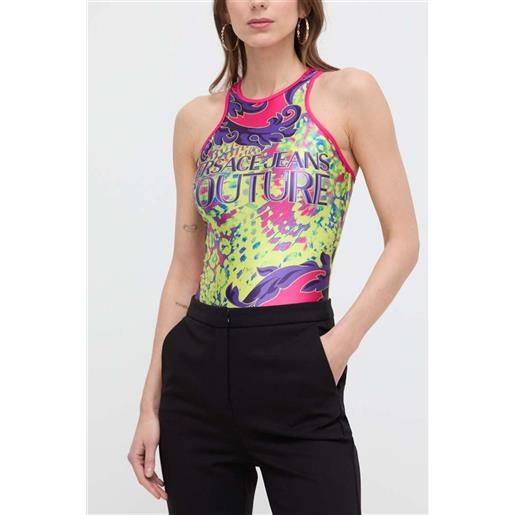 VERSACE JEANS COUTURE body donna in lycra multicolor m2p3