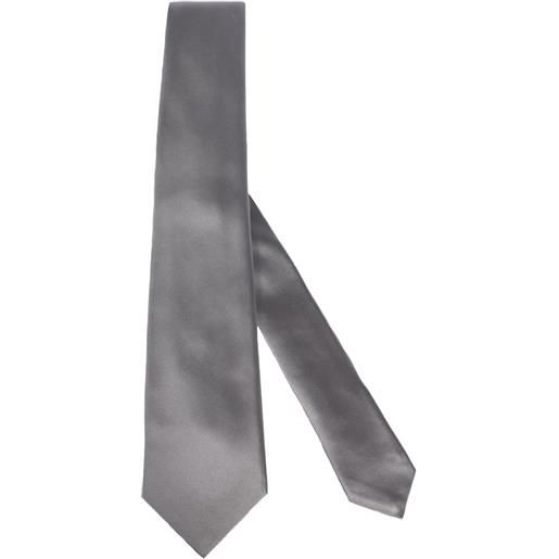 KITON cravatta in seta KITON 15 grigio uomo
