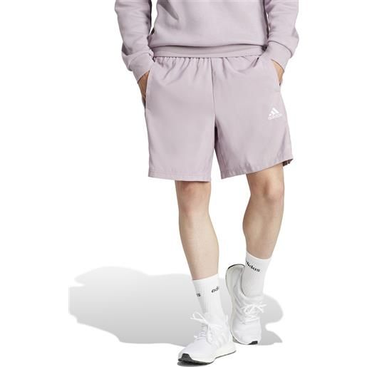 Pantaloncini shorts uomo adidas 3 stripes chelsea woven rosa con tasche is1393