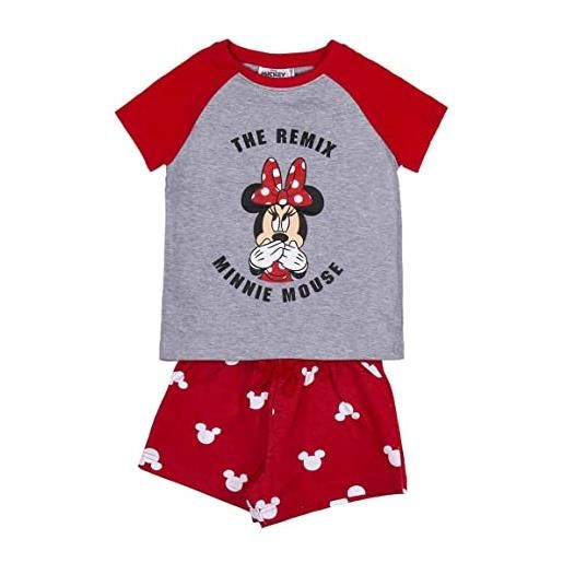 CERDÁ LIFE'S LITTLE MOMENTS minnie mouse | pigiama di cotone 100% da 2 pezzi set, rosso, 6 anni bambine e ragazze