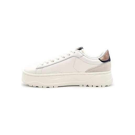 Pepe Jeans kore smart w, scarpa da ginnastica donna, bianco (bianco di fabbrica), 41 eu