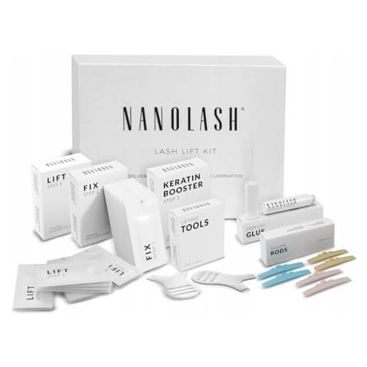 Nanolash kit per lifting e laminazione delle ciglia Nanolash - kit laminazione ciglia, diy kit per lifting ciglia a casa e in salone, laminazione ciglia fai da te
