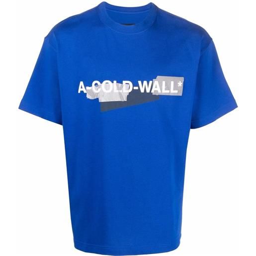 A-COLD-WALL* t-shirt con logo - blu