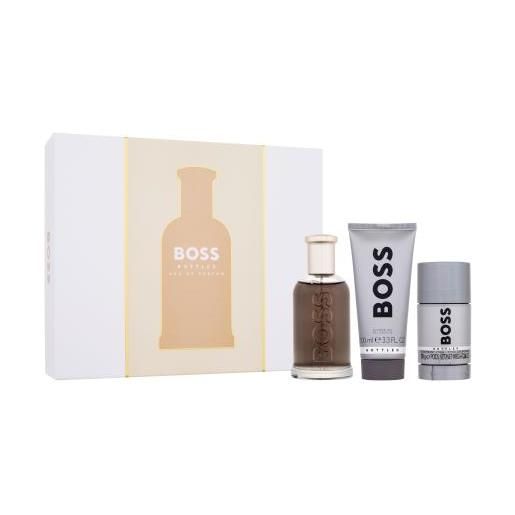 HUGO BOSS boss bottled cofanetti eau de parfum 100 ml + bagnoschiuma 100 ml + deodorante 75 ml per uomo