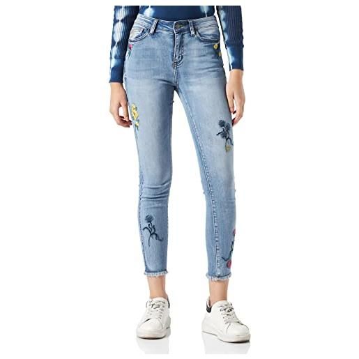 Desigual denim_boston jeans, blu, 42 donna