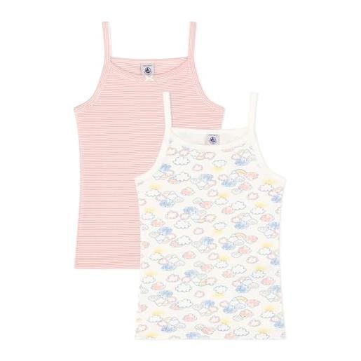 Petit Bateau a0a4b camicie bretelle, variant 1, 6 anni (pacco da 2) bambine e ragazze