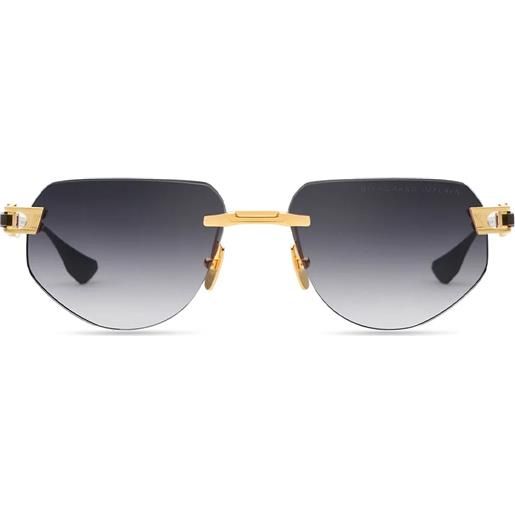 Dita Eyewear grand-imperyn grand-imperyn black gold geometrica. Occhiali da sole unisex oro - gunmetal