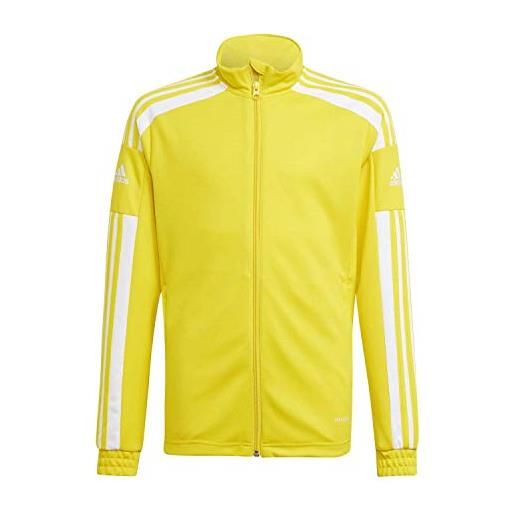 Adidas sq21 tr jkt y, giacca unisex-bambini, team yellow/white, 5-6a