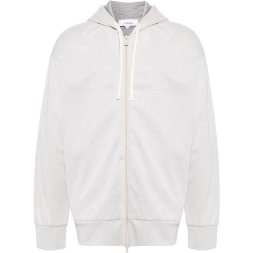 Lardini zip-up hoodie - bianco