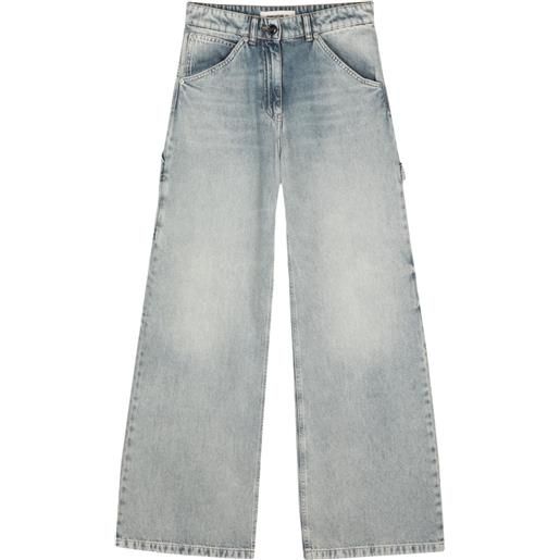 Semicouture jeans a gamba ampia - blu