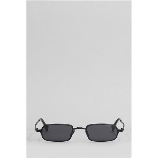 Kuboraum occhiali z18 in lega metallica nera