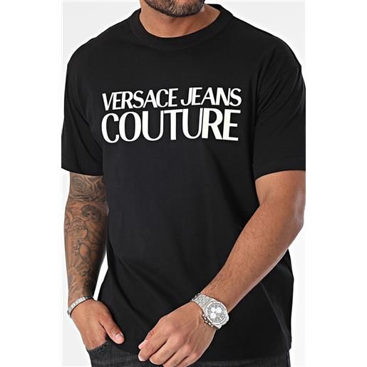 VERSACE JEANS COUTURE t-shirt uomo nero/bianco hg01