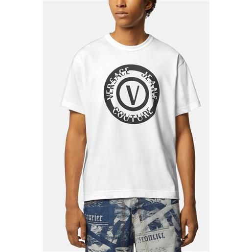 VERSACE JEANS COUTURE t-shirt uomo bianco/nero ht06