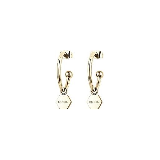 Breil orecchini breil collezione earrings-promise in acciaio colorato per donna