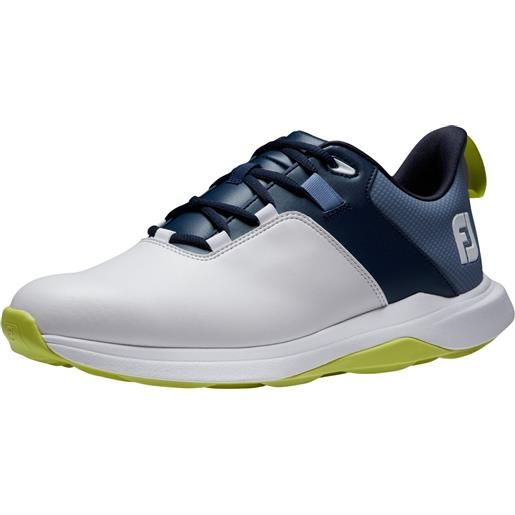 Footjoy pro. Lite mens golf shoes white/navy/lime 40,5