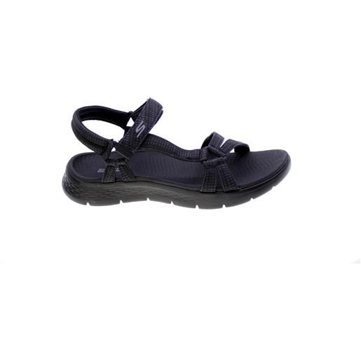 Skechers sandalo donna nero go wak flex sandal sublime 141451bbk