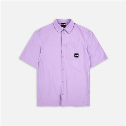 The North Face murray button ss shirt lite lilac uomo