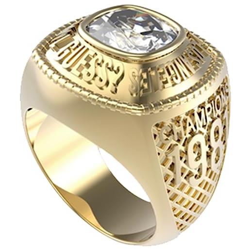 GUESS anello champions jumr01375jwyg64 marca, única, metallo, nessuna pietra preziosa