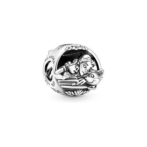 Pandora charm disney la bella e la bestia argento 790060c00, misura unica, argento sterling, nessuna pietra preziosa
