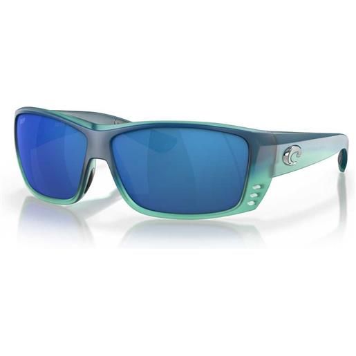 Costa cat cay mirrored polarized sunglasses trasparente, blu blue mirror 580p/cat3 donna