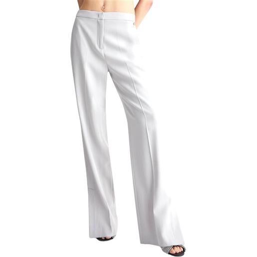 LIU JO - pantalone bianco spacco