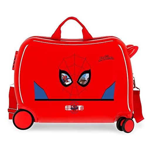 Marvel valigia per bambini Marvel spiderman protector rosso 50x39x20 cm abs rigido chiusura a combinazione laterale 34l 1,8 kg 4 ruote bagaglio a mano