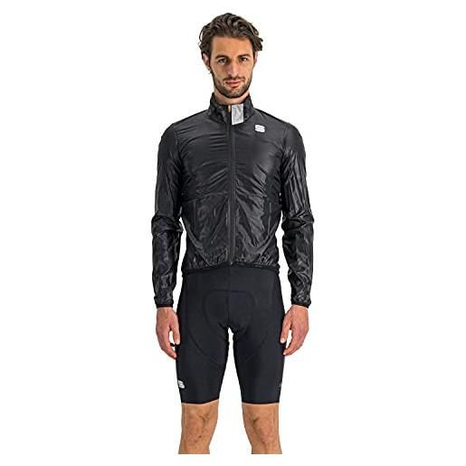Sportful hot pack easylight jacket, giacca sportiva uomo, black, m