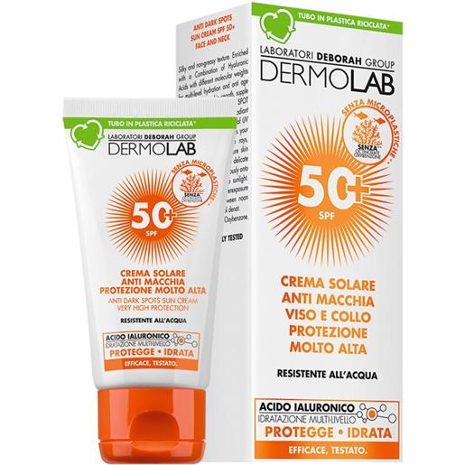 Deborah dermolab crema solare anti macchia protezione molta alta spf 50+ 50ml