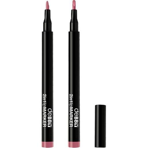 Debby 2in1 lipmarker 03 - passionate rose