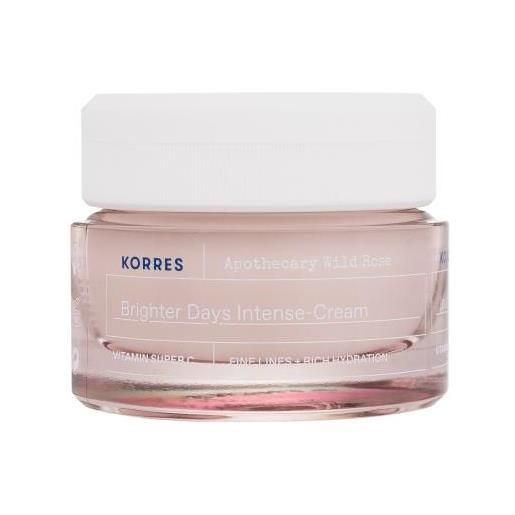 Korres apothecary wild rose brighter days intense-cream crema antirughe illuminante 40 ml per donna