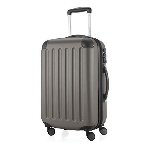 Hauptstadtkoffer - spree - bagaglio a mano, valigia rigida, trolley espandibile, 4 ruote doppie, tsa, 55 cm, 42 litri, graphite