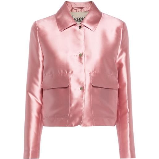 Herno giacca crop con colletto - rosa