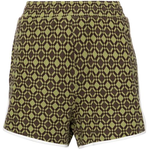 Wales Bonner shorts selassie jacquard - verde