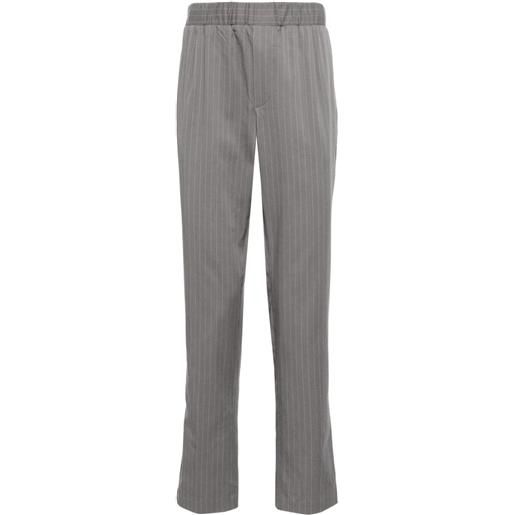 PAIGE pantaloni gessati snider - grigio