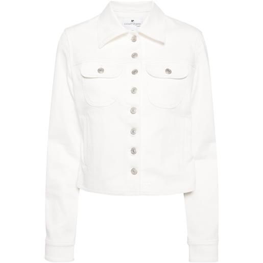 Courrèges giacca denim - bianco