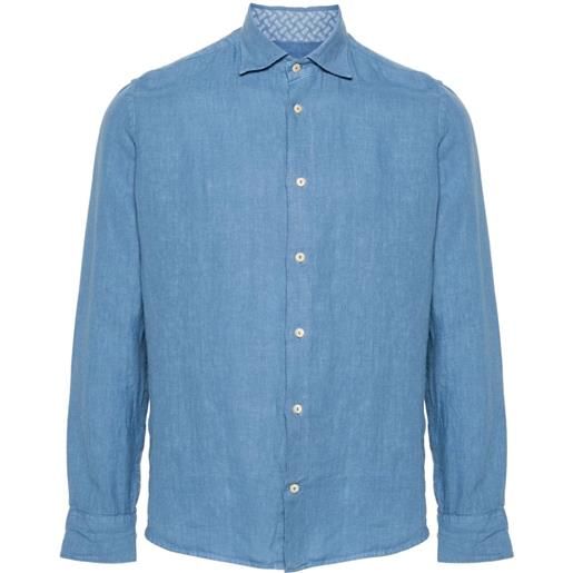 Drumohr camicia con colletto classico - blu