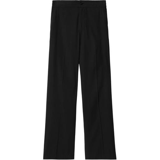 Burberry pressed-crease cotton trousers - nero