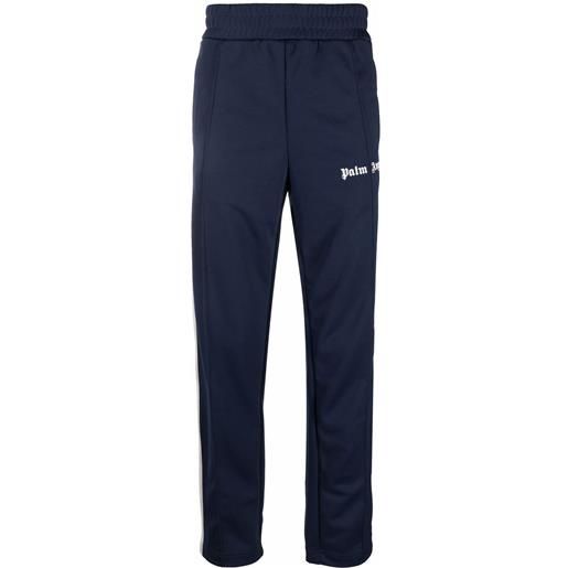 Palm Angels pantaloni sportivi core classic con banda laterale - blu