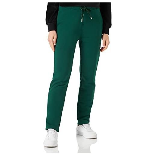 Tommy Hilfiger pantaloni da jogging donna tapered sweatpants cotone, verde (prep green), m