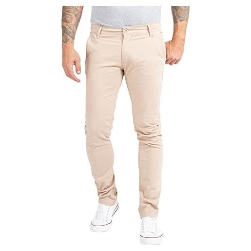Indumentum pantaloni chino basic slim fit is-305 beige. 33w x 30l