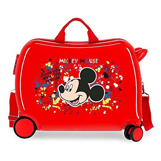 Disney mickey colour mayhem valigia infantile rosso 50 x 38 x 20 cm rigida abs chiusura a combinazione laterale 34 l 1,8 kg 4 attrezzatura a mano